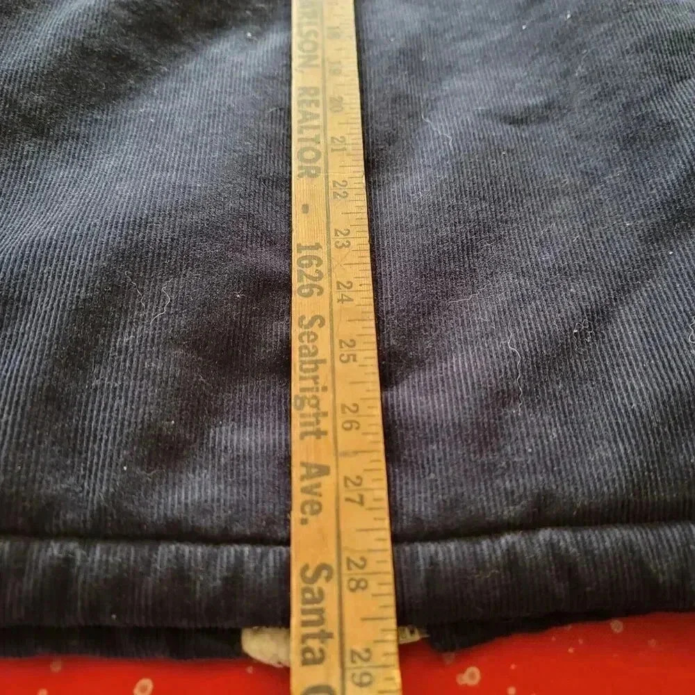 Levi's Men's Corduroy Sherpa Trucker Button Jacket, Navy, Size Medium - Picture 12 of 14